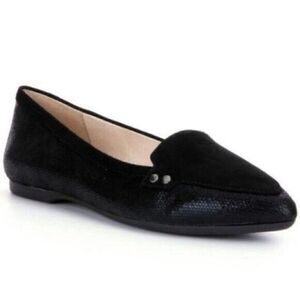 Alex Marie Ryann womans blue suede loafers 10M BoxC 
studded pointed toe